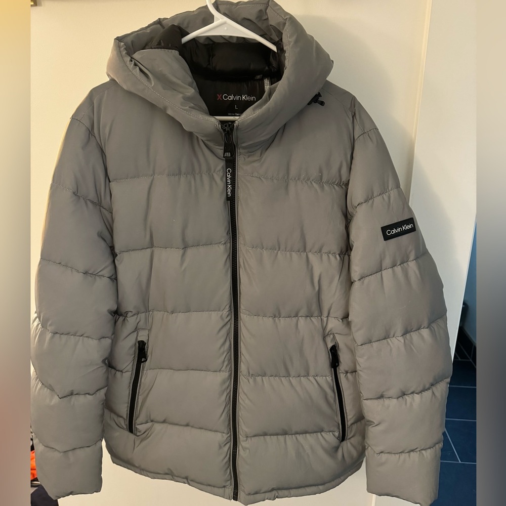 Calvin Klein men’s down puffy jacket.